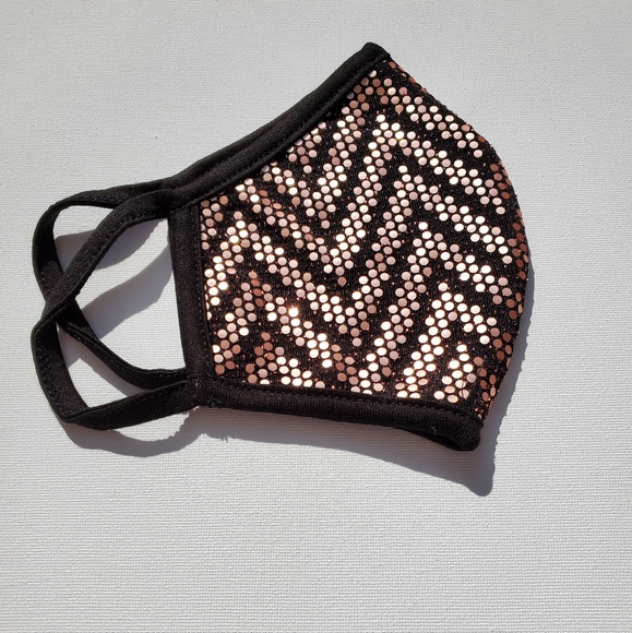 Accessories - Any 2 $30 Rose Gold Sequins Chevron Face mask